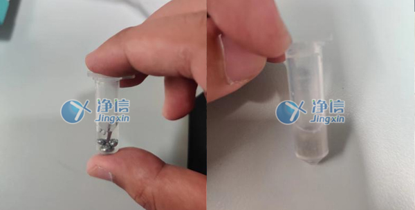 动物组织研磨前后效果图